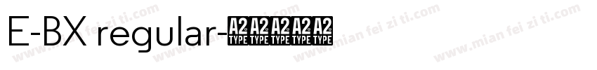 E-BX regular字体转换